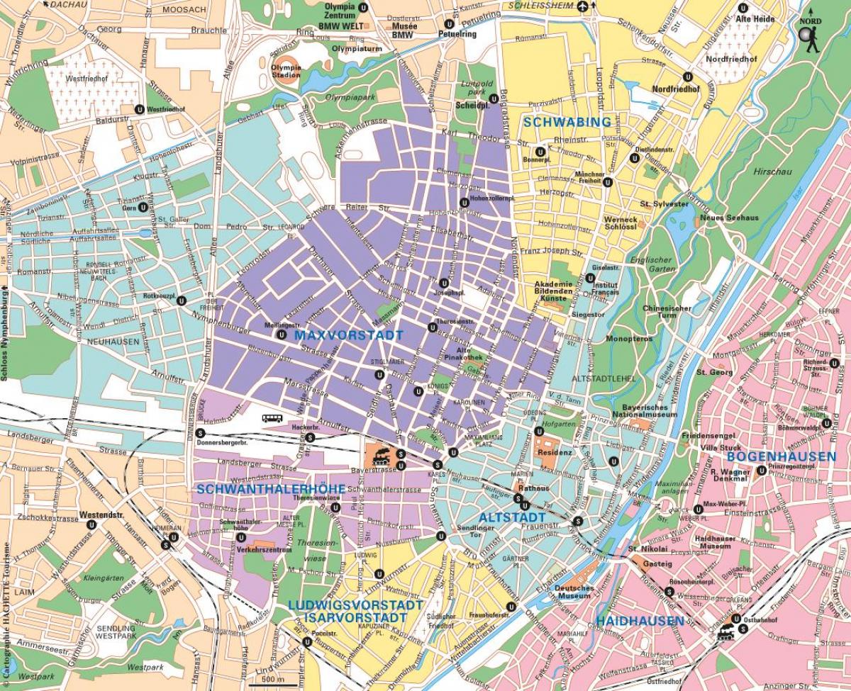 Monachium mapa miasta